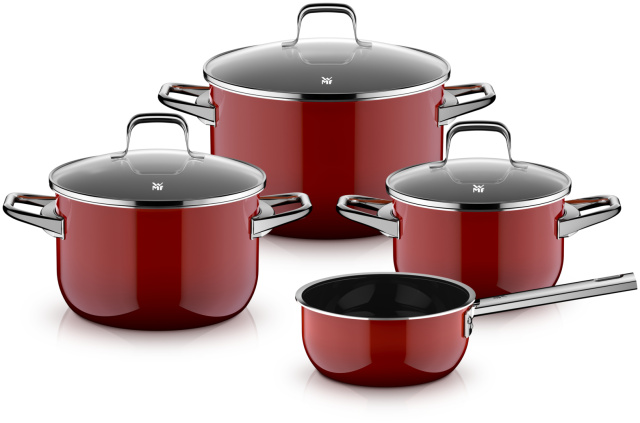 Fusiontec Essential Pro 4dílná sada nádobí červená