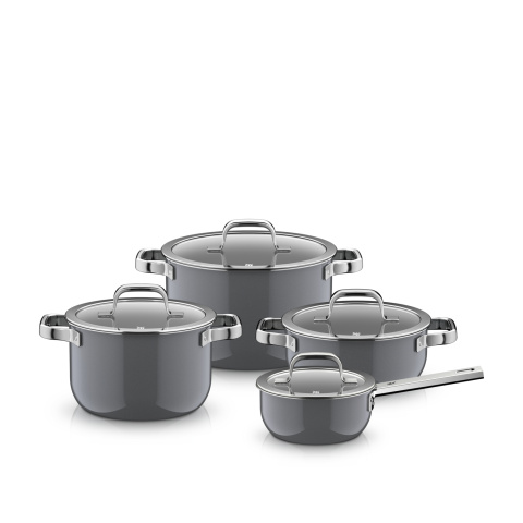 Fusiontec Mineral Pro 4dílná sada kuchyňského nádobí platina