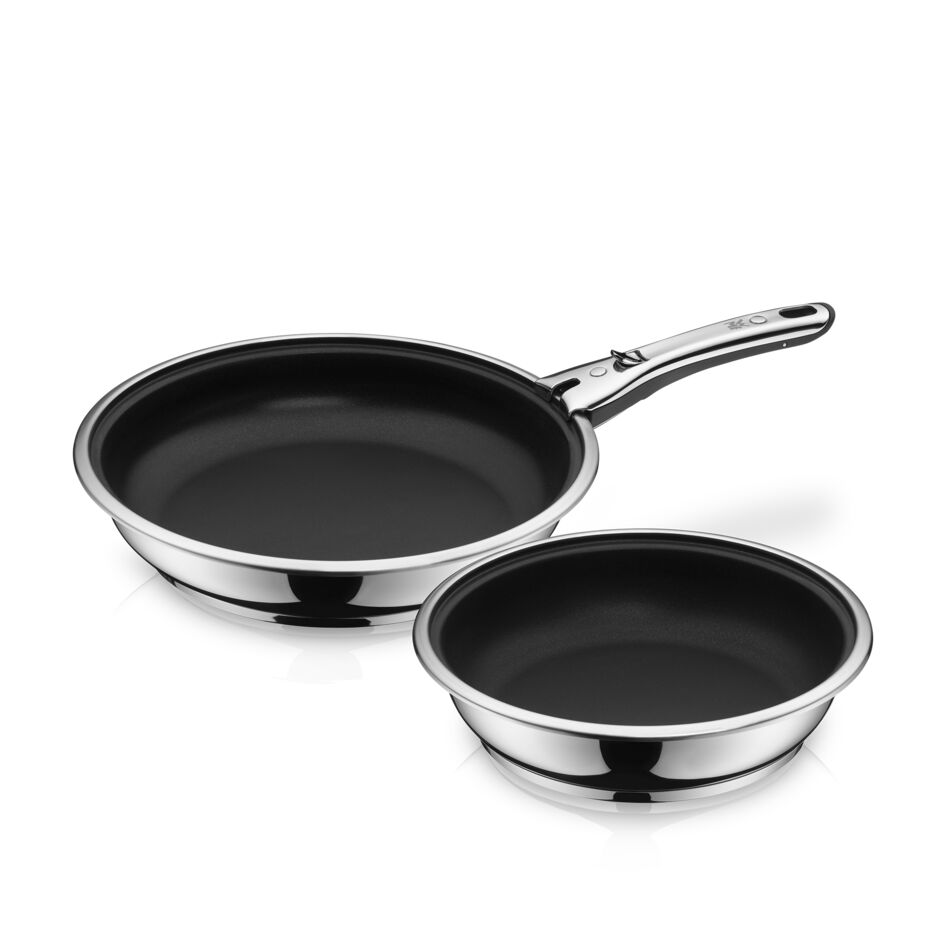 Sada pánví Click&Serve Ø 24 + 28 cm + rukojeť