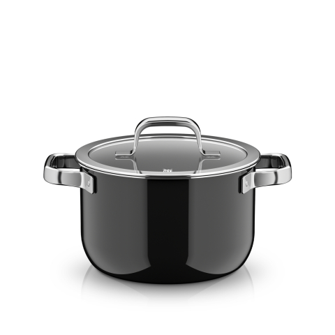 Fusiontec Mineral Pro hrnec na polévku s poklicí 20 cm černý