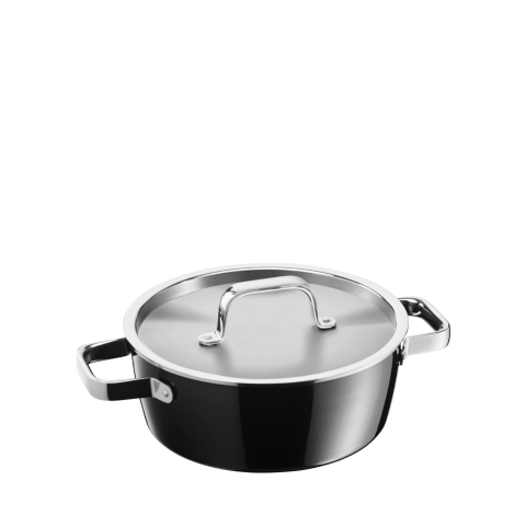 Hrnec nízký FUSIONTEC Aromatic černý Ø 22 cm